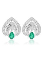 Emerald and Diamond Earring