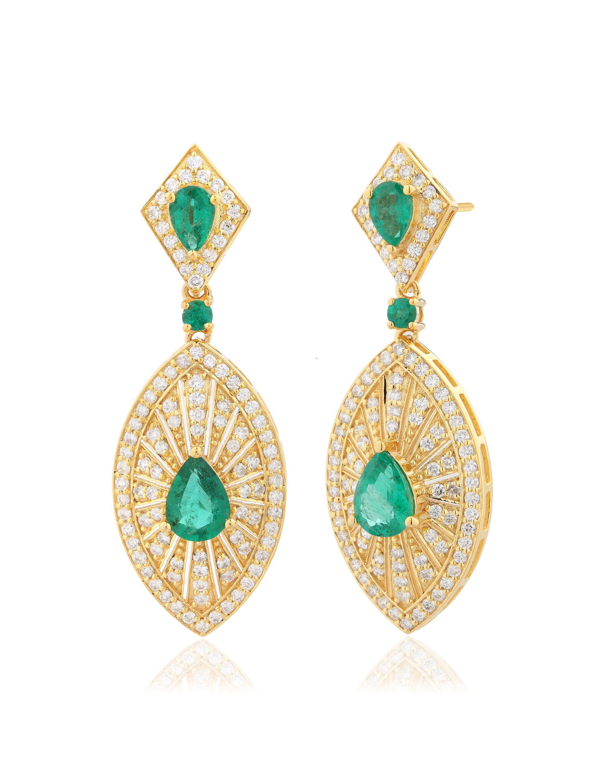 Ruby & Diamond Earrings
