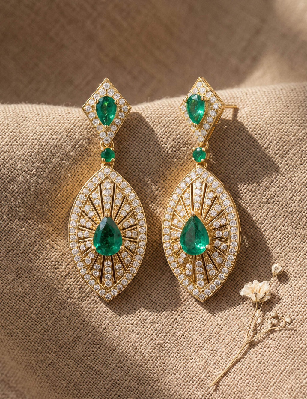 Ruby & Diamond Earrings