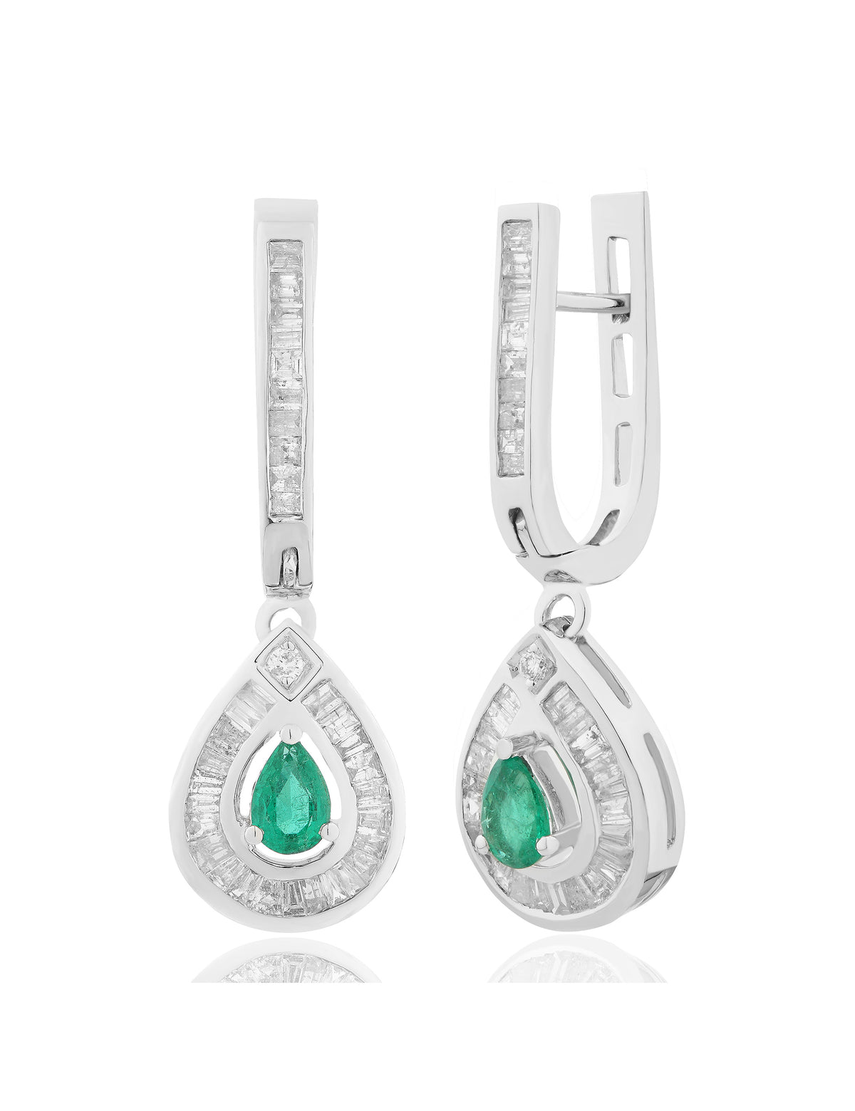 Emerald and Diamond Earring