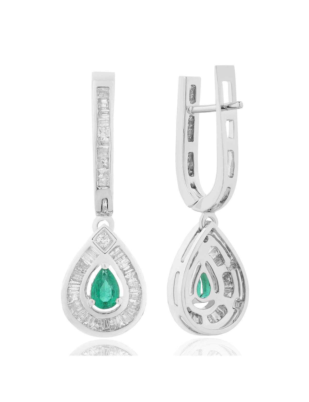 Emerald and Diamond Earring