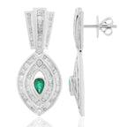 Emerald and Diamond Earring