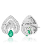 Emerald and Diamond Earring