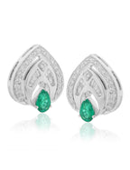 Emerald and Diamond Earring
