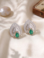 Emerald and Diamond Earring