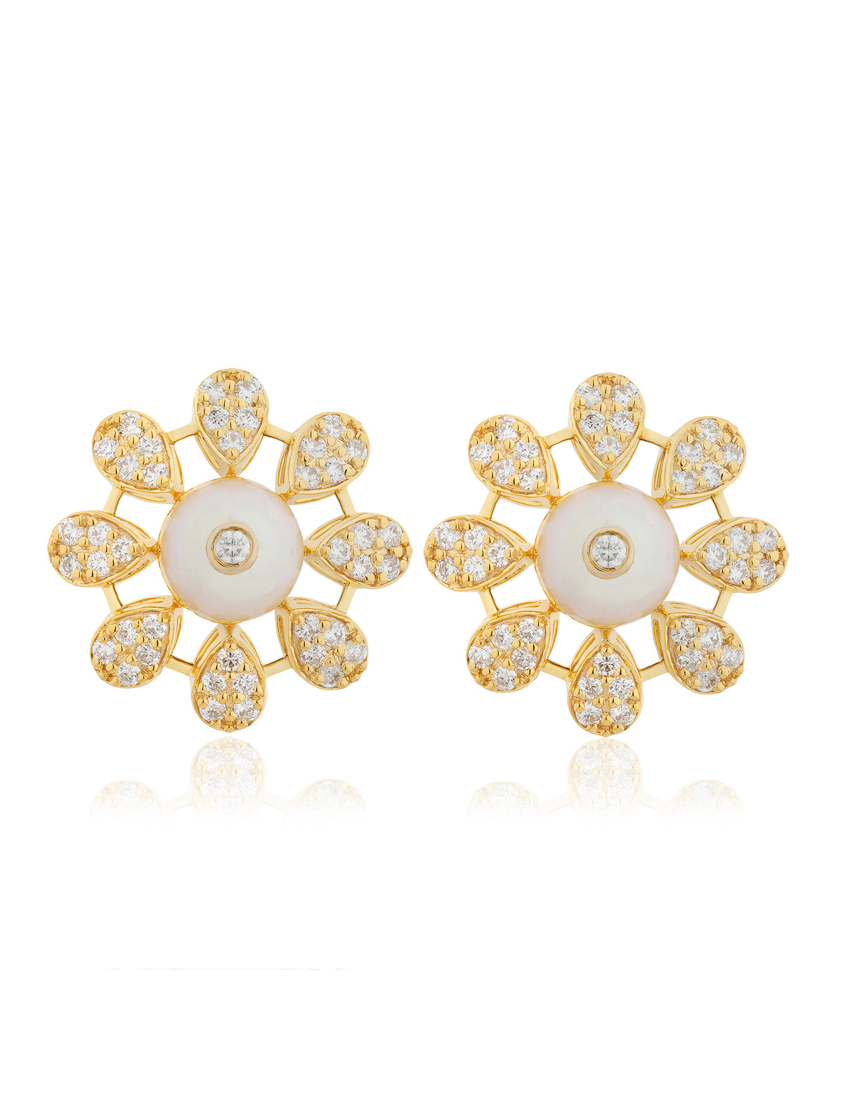 Pearl and Diamond  Earring
