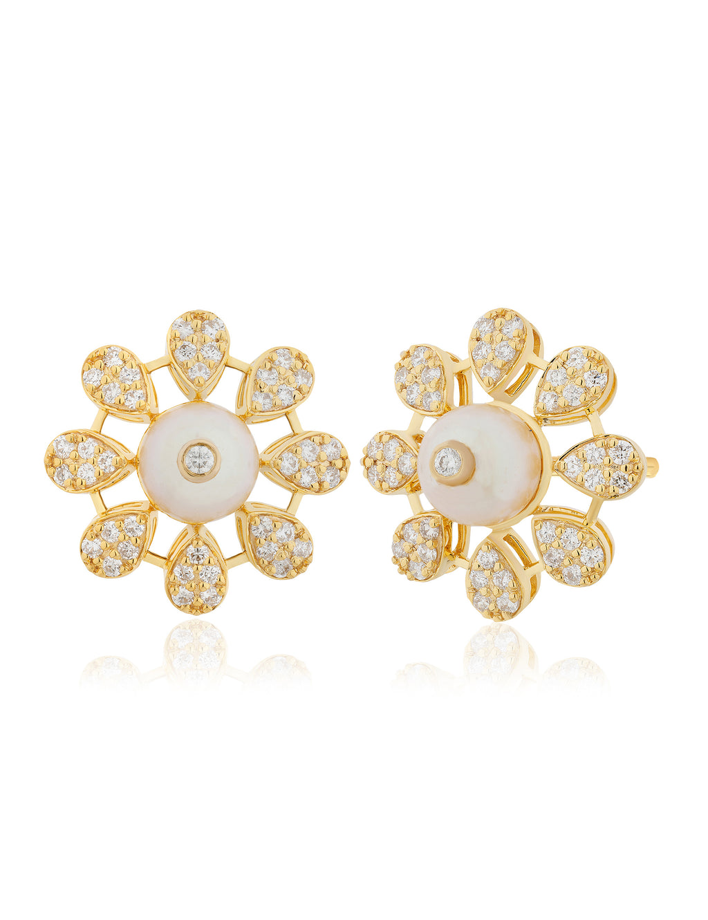 Pearl and Diamond  Earring