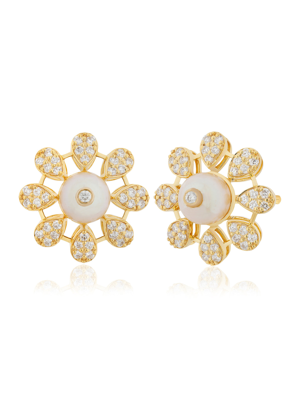 Pearl and Diamond  Earring