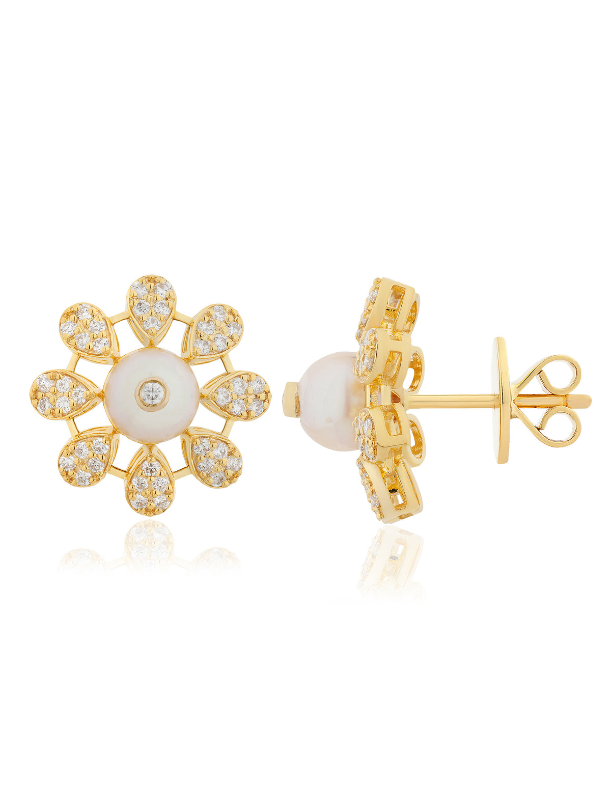 Pearl and Diamond  Earring