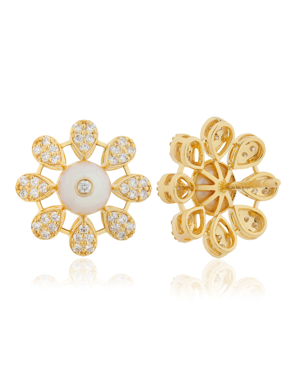 Pearl and Diamond  Earring