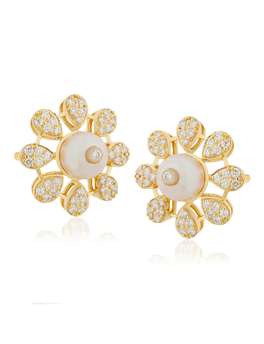 Pearl and Diamond  Earring