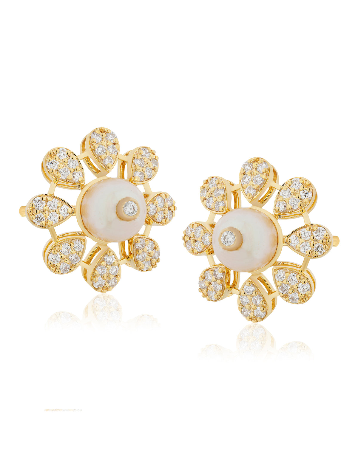 Pearl and Diamond  Earring