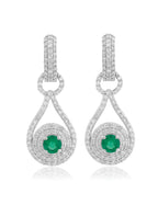 Emerald & Diamond Earrings
