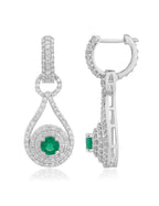 Emerald & Diamond Earrings