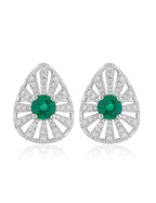 Emerald & Diamond Earrings