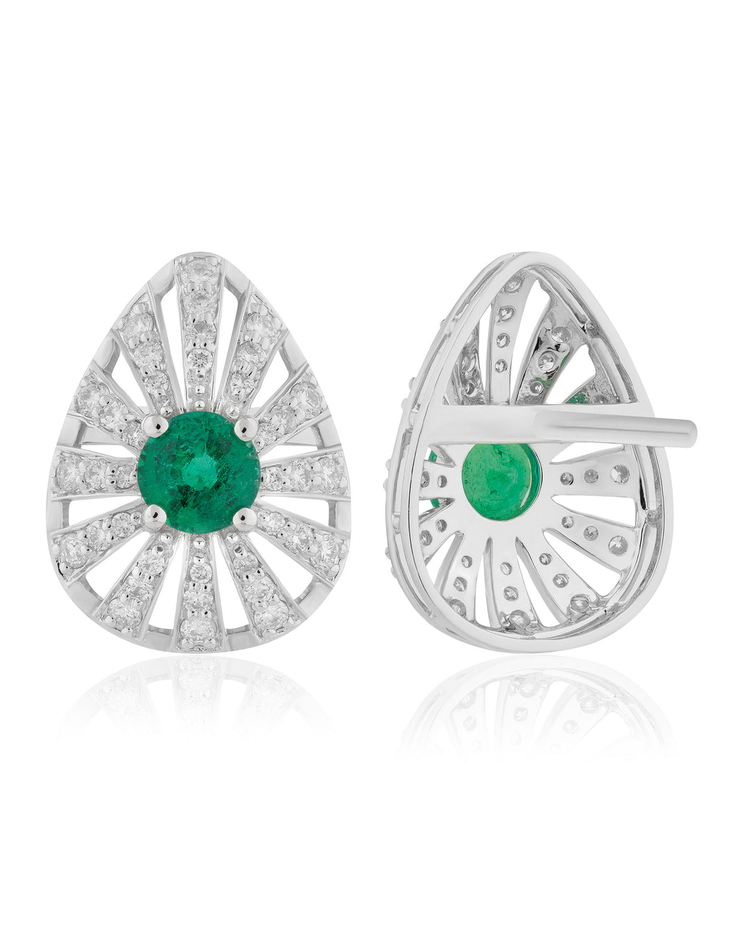Emerald & Diamond Earrings