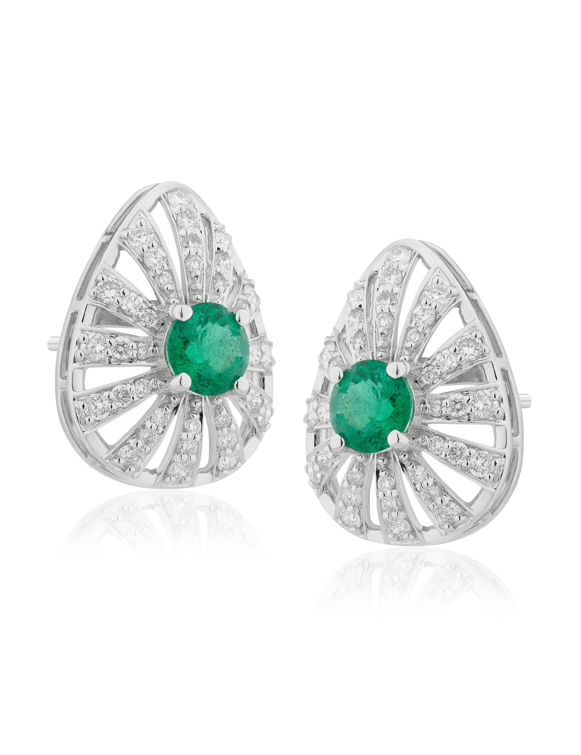 Emerald & Diamond Earrings