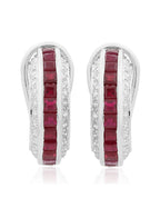 Ruby and Diamond Earring