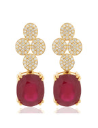 Ruby and Diamond Earring