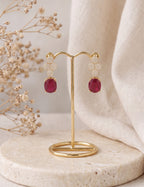 Ruby and Diamond Earring