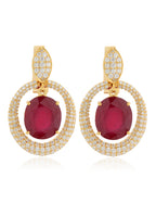 Ruby and Diamond Earring