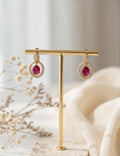 Ruby and Diamond Earring