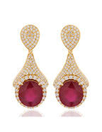 Ruby and Diamond Earring