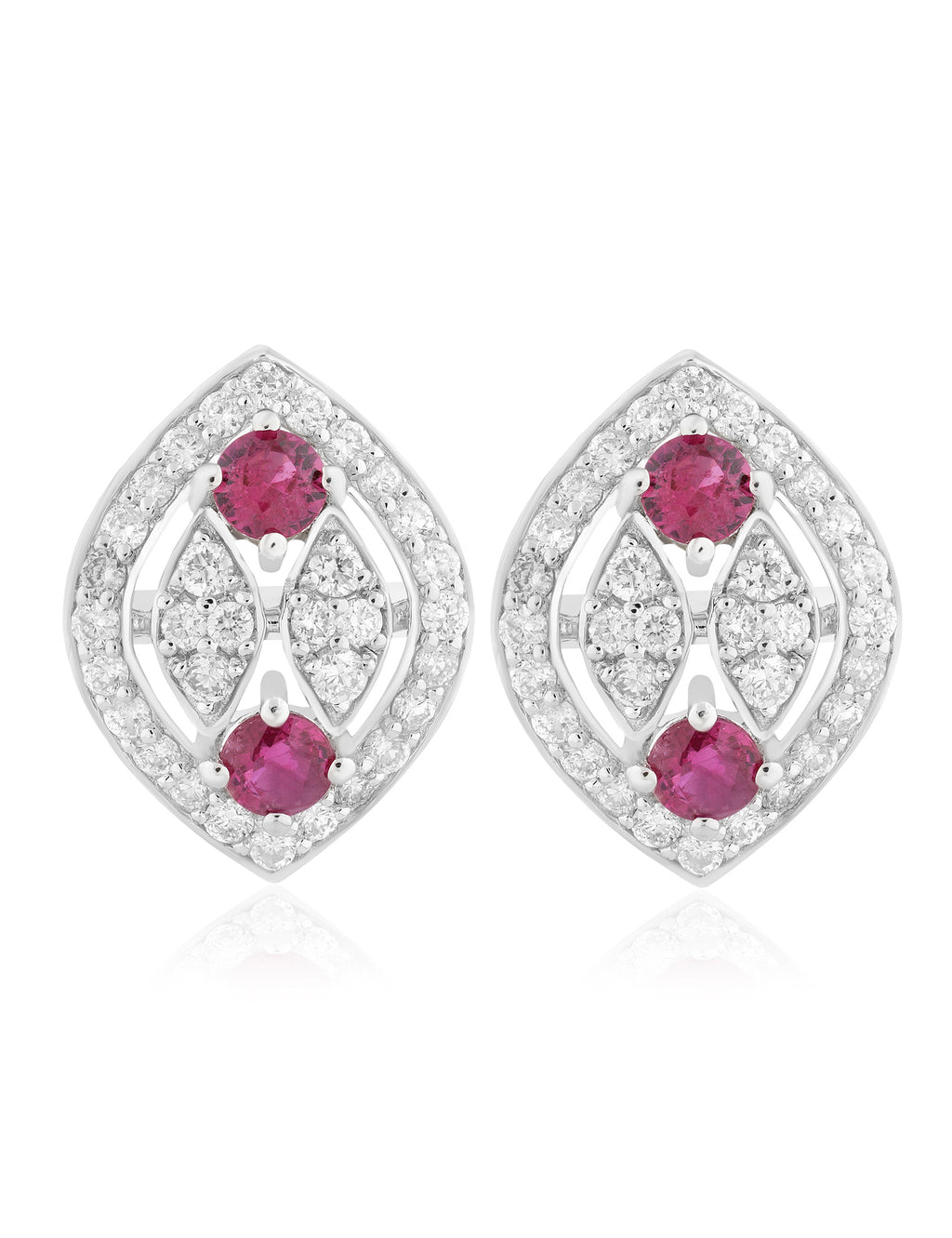 Ruby and Diamond Earring