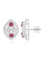 Ruby and Diamond Earring