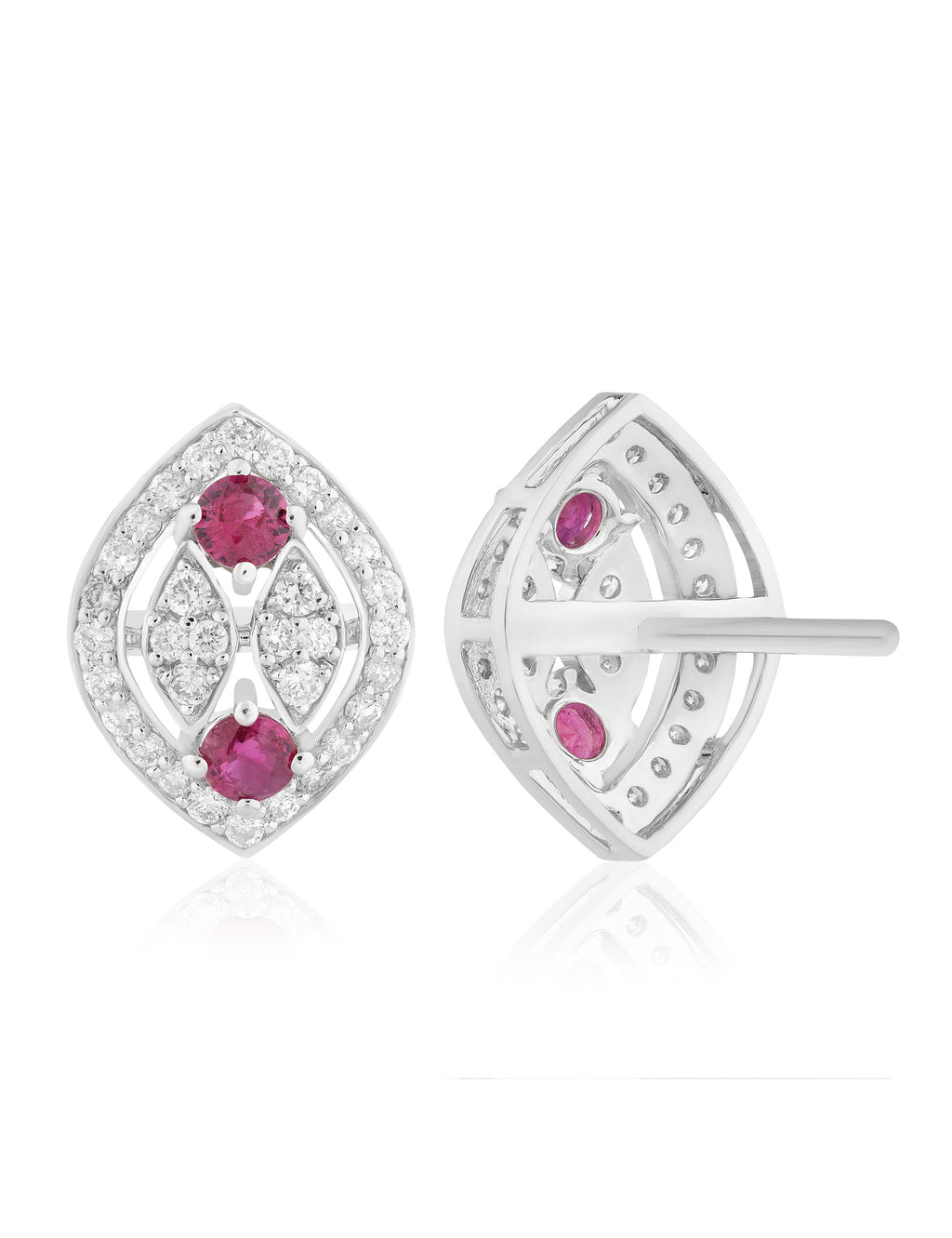 Ruby and Diamond Earring