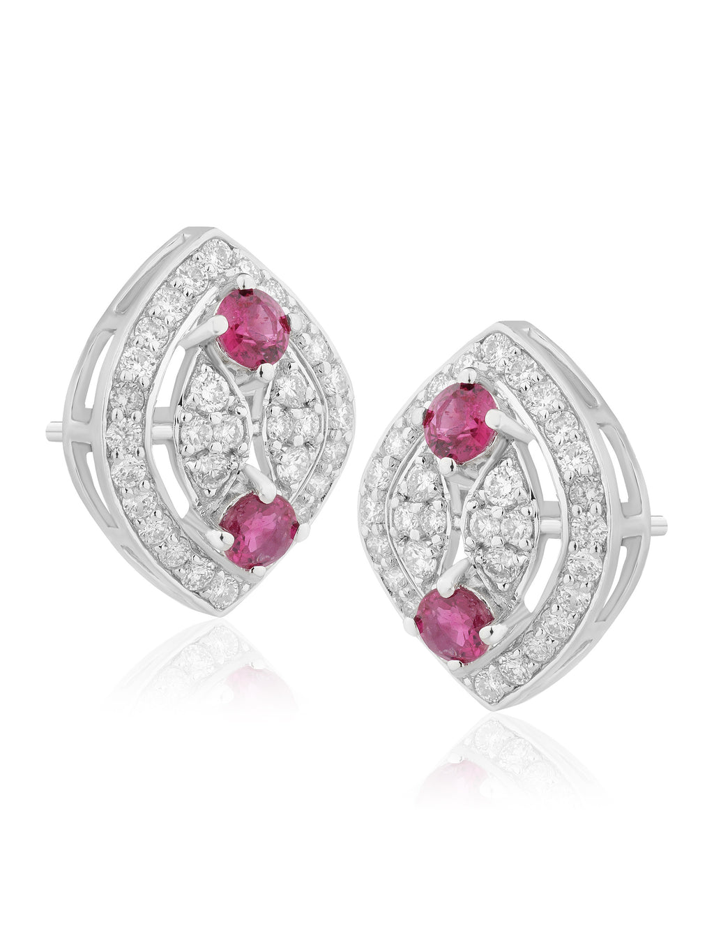 Ruby and Diamond Earring