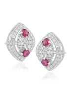 Ruby and Diamond Earring