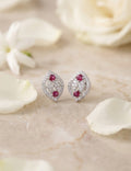Ruby and Diamond Earring