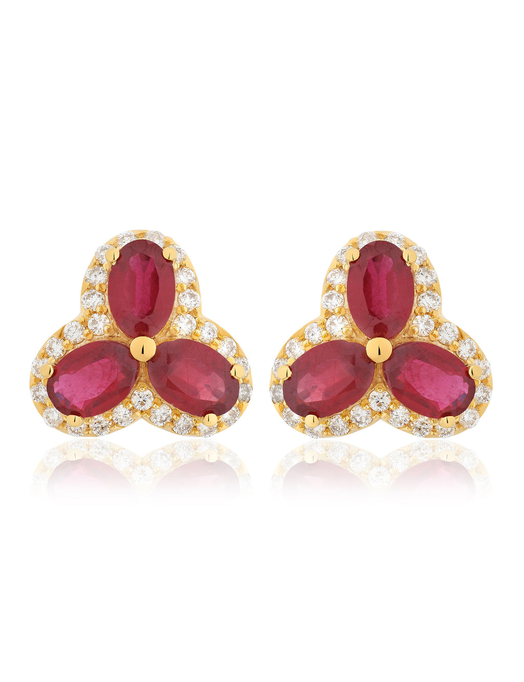 Ruby and Diamond Earring