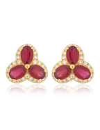 Ruby and Diamond Earring