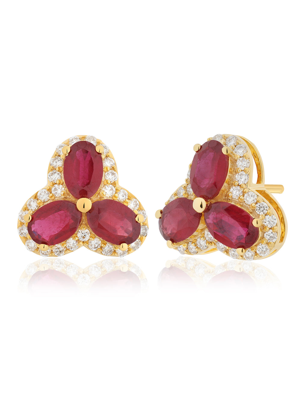 Ruby and Diamond Earring