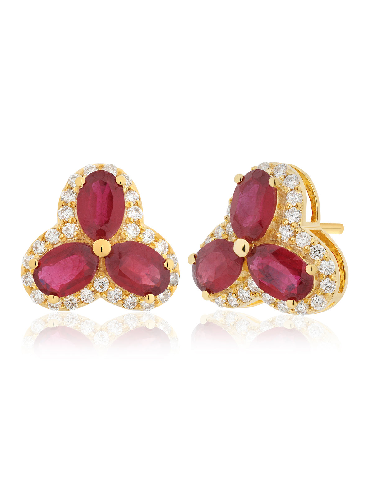Ruby and Diamond Earring