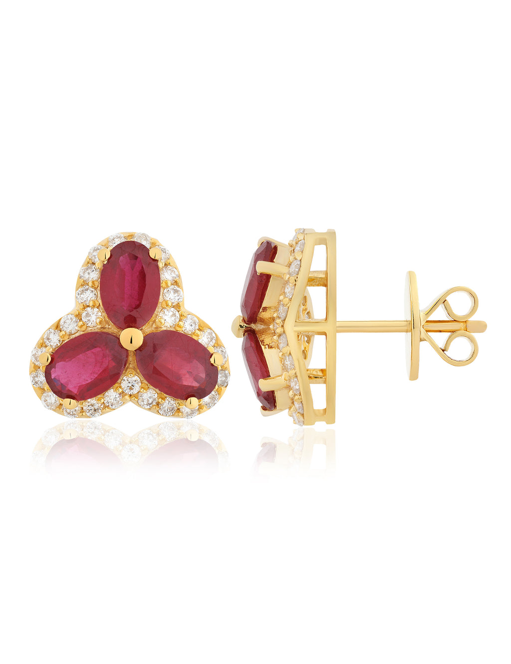 Ruby and Diamond Earring