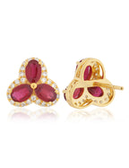 Ruby and Diamond Earring