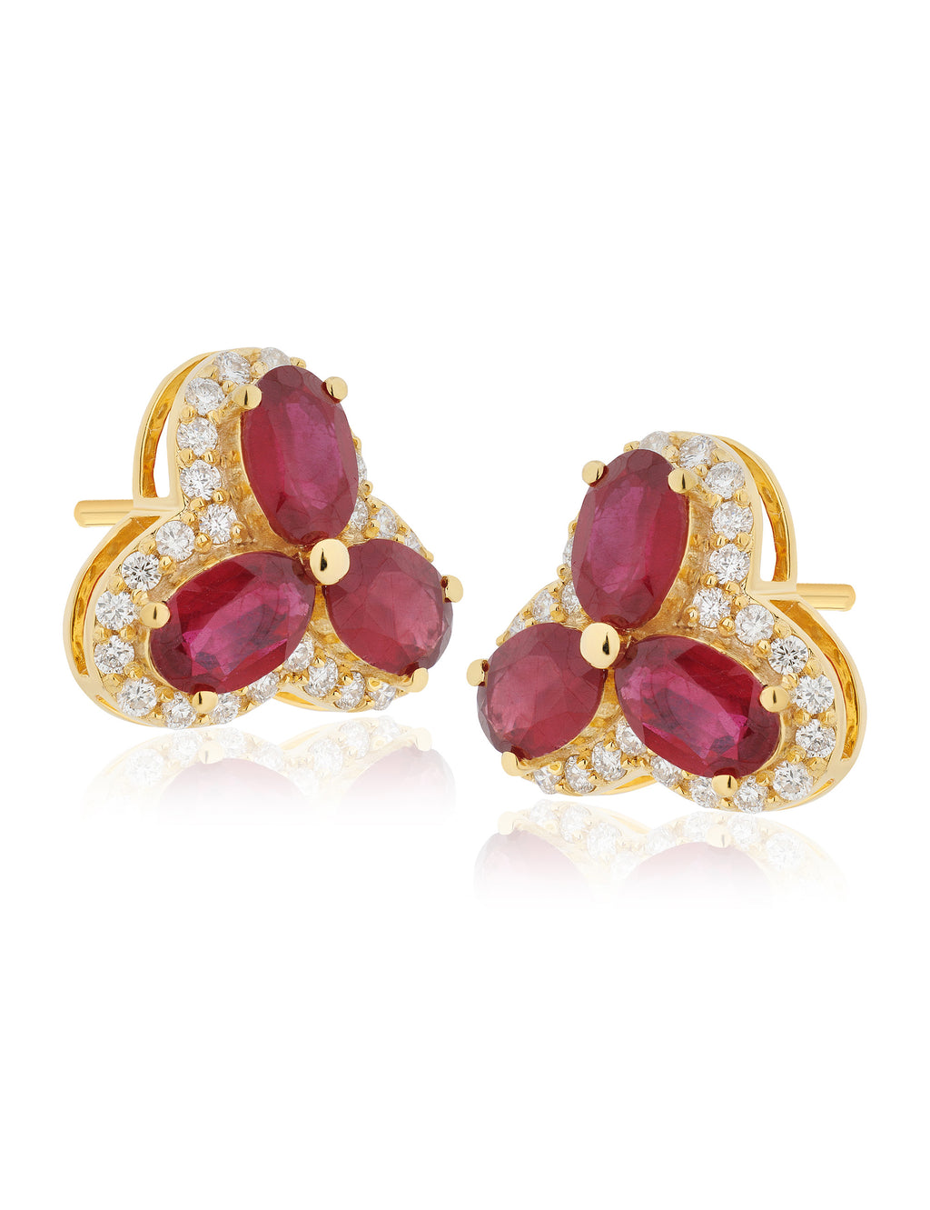 Ruby and Diamond Earring