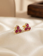 Ruby and Diamond Earring