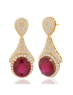 Ruby and Diamond Earring