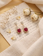 Ruby and Diamond Earring