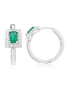 Emerald and Diamond Earring