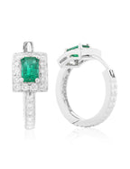Emerald and Diamond Earring